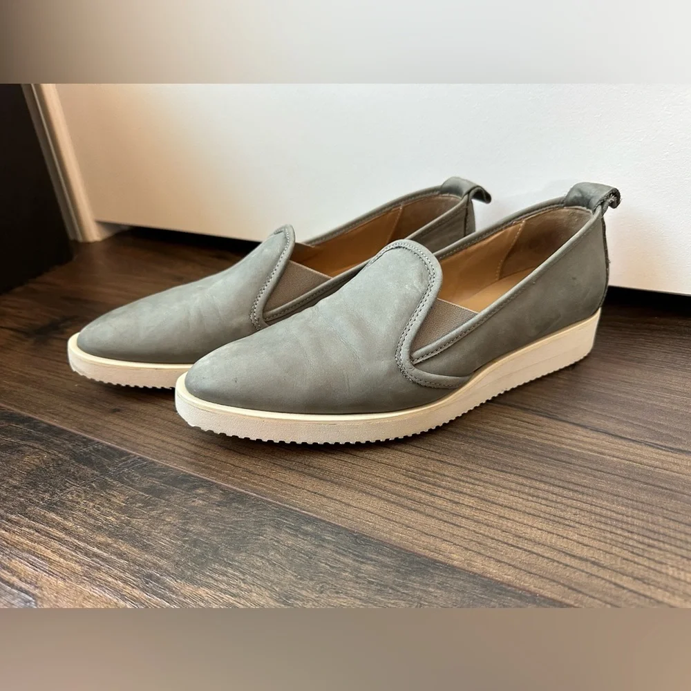 Everlane Nubuck Street Shoe Slip On Shoes - Gray Taupe Size 9.5